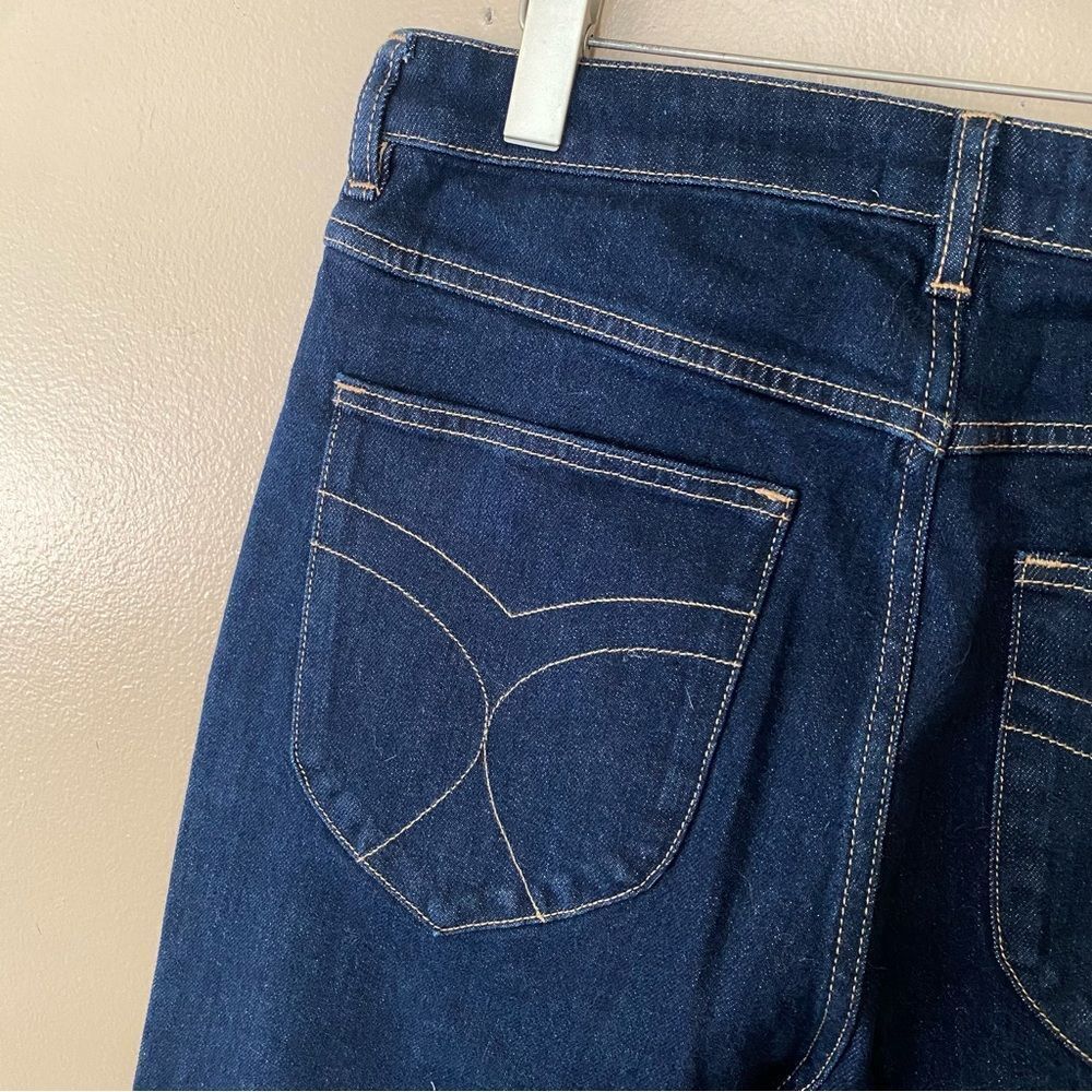ROLLAS jeans east coast flares dark denim bell bottoms high rise NWT 32 - Picture 6 of 9